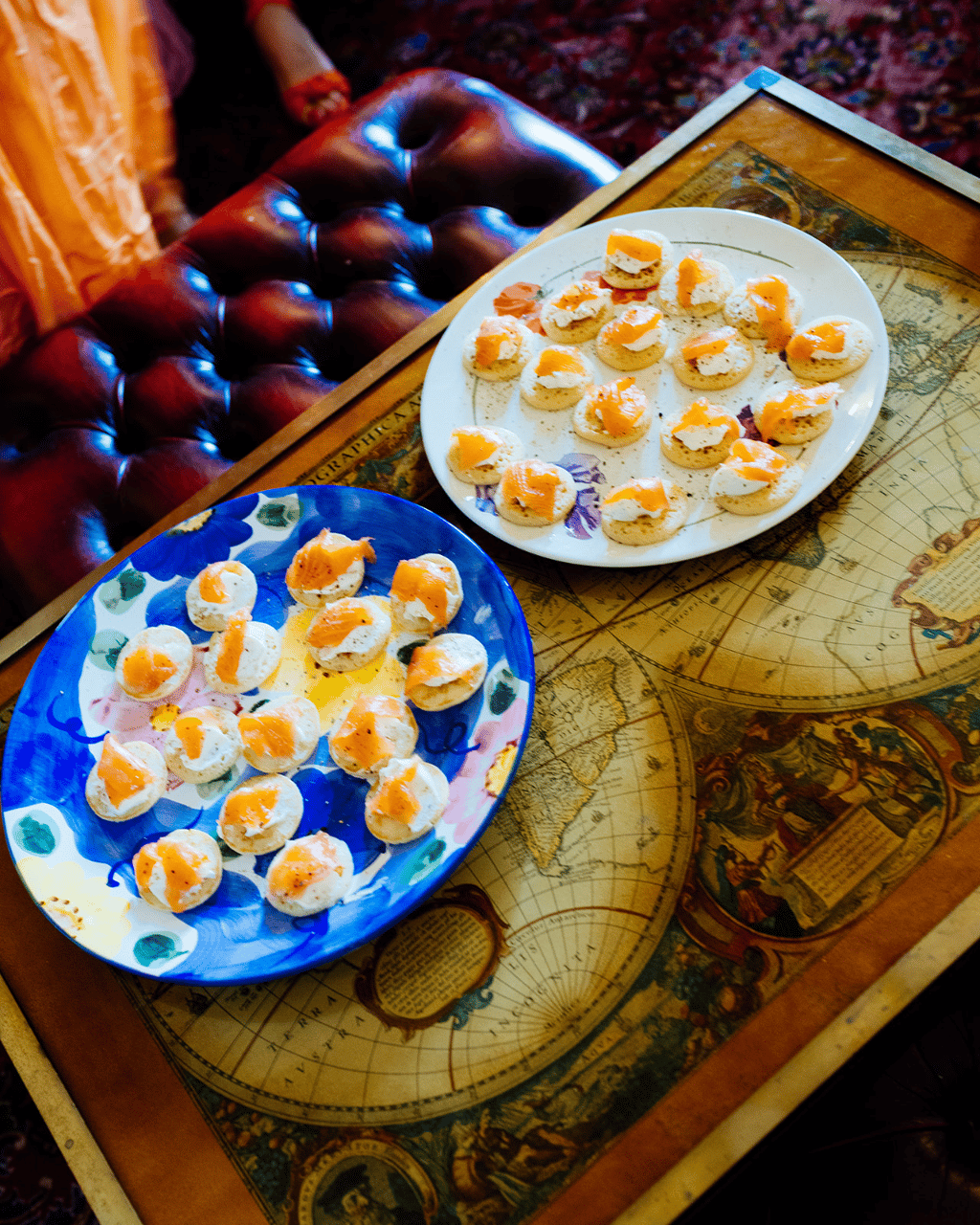 food, bridal prep