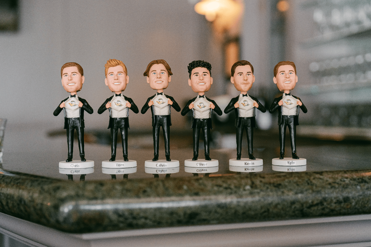 Groomsmens gift with a personal touch.