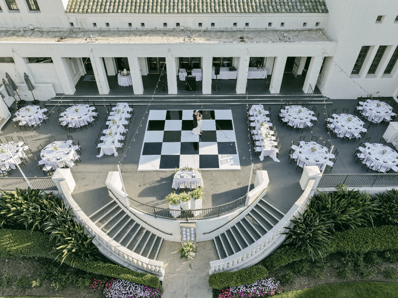 Aerial view of Reception site, daylight