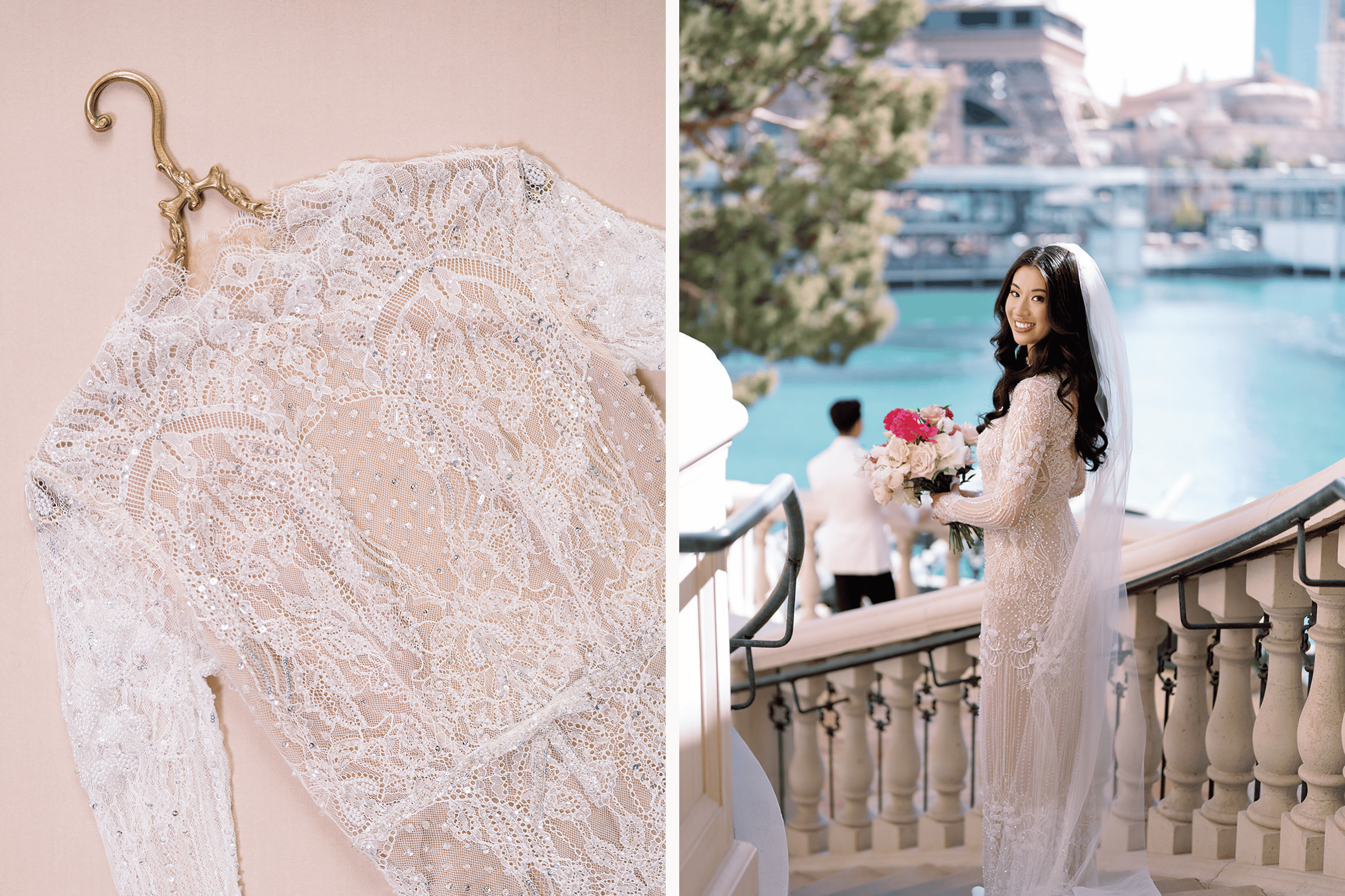 Photos by CHERNOGOROV Photography, Featured in A Glamorous Fall Wedding at Bellagio Las Vegas