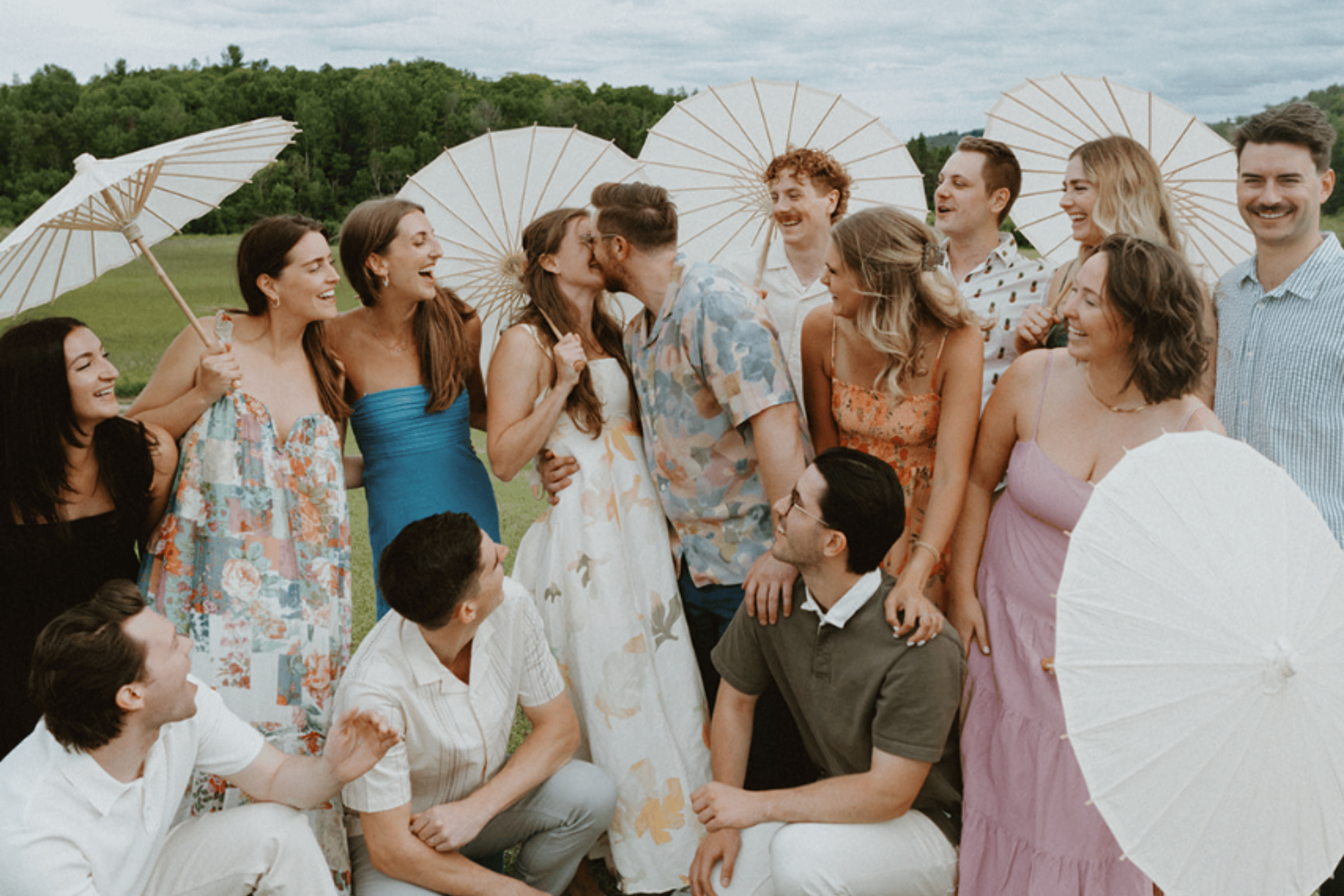 Photo by Danielle Aisling, Featured in A Non-Traditional Summer Rehearsal Dinner at Le Peaches & Cream