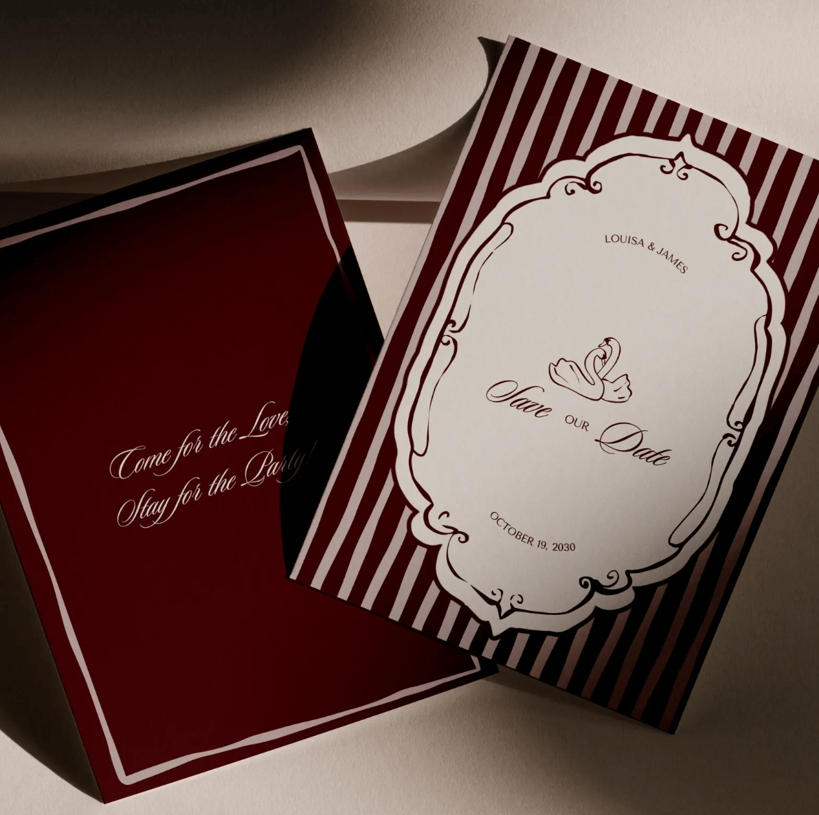 Old Money Wedding Save The Date