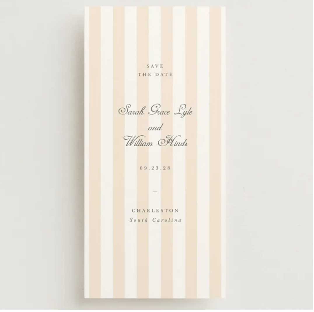 Awning Stripe - Save The Dates