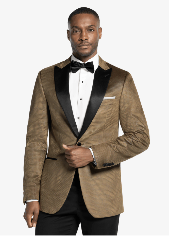 Gold Peak Velvet Tuxedo Jacket