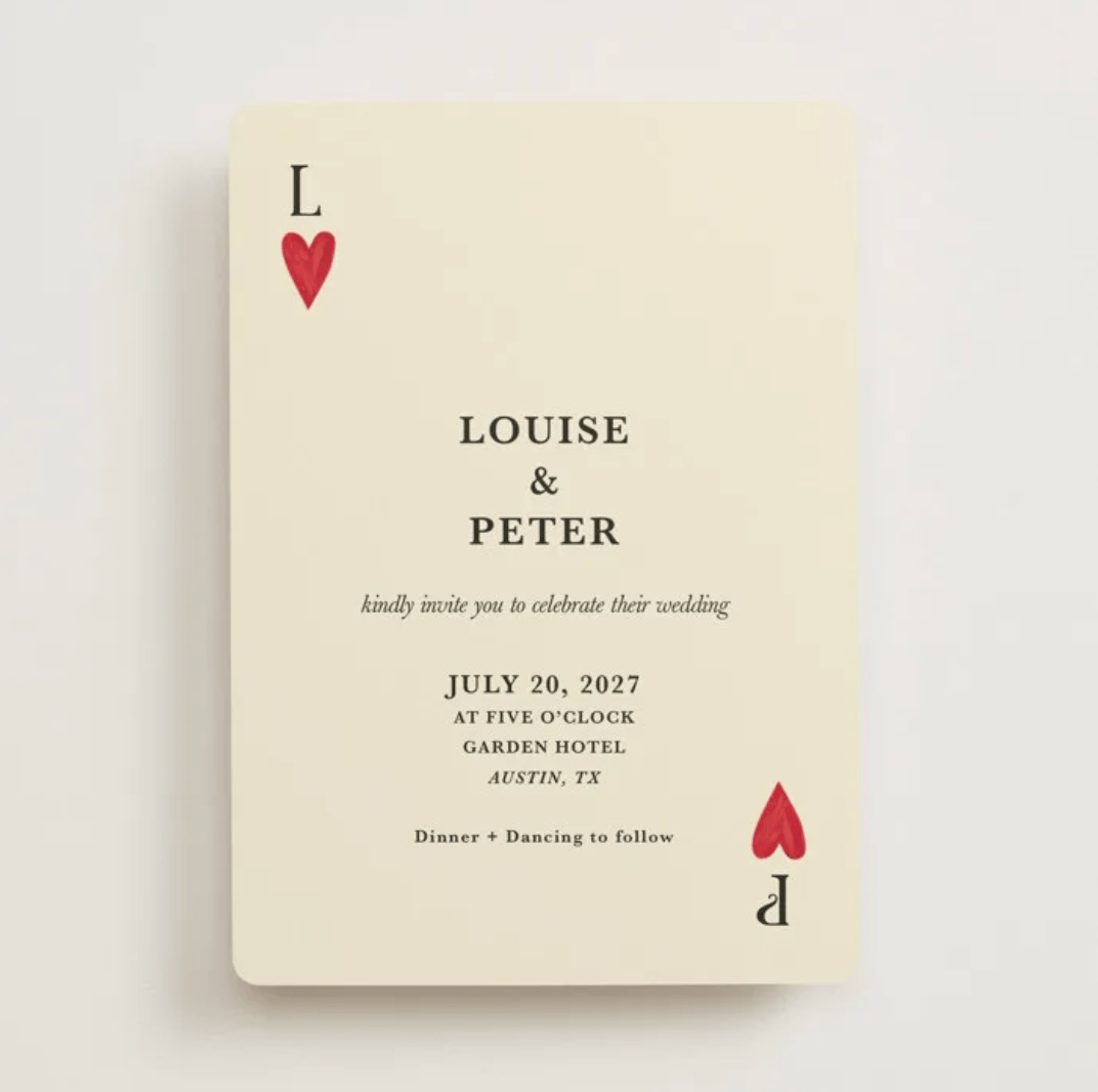 Red Hearts - Wedding Invitations