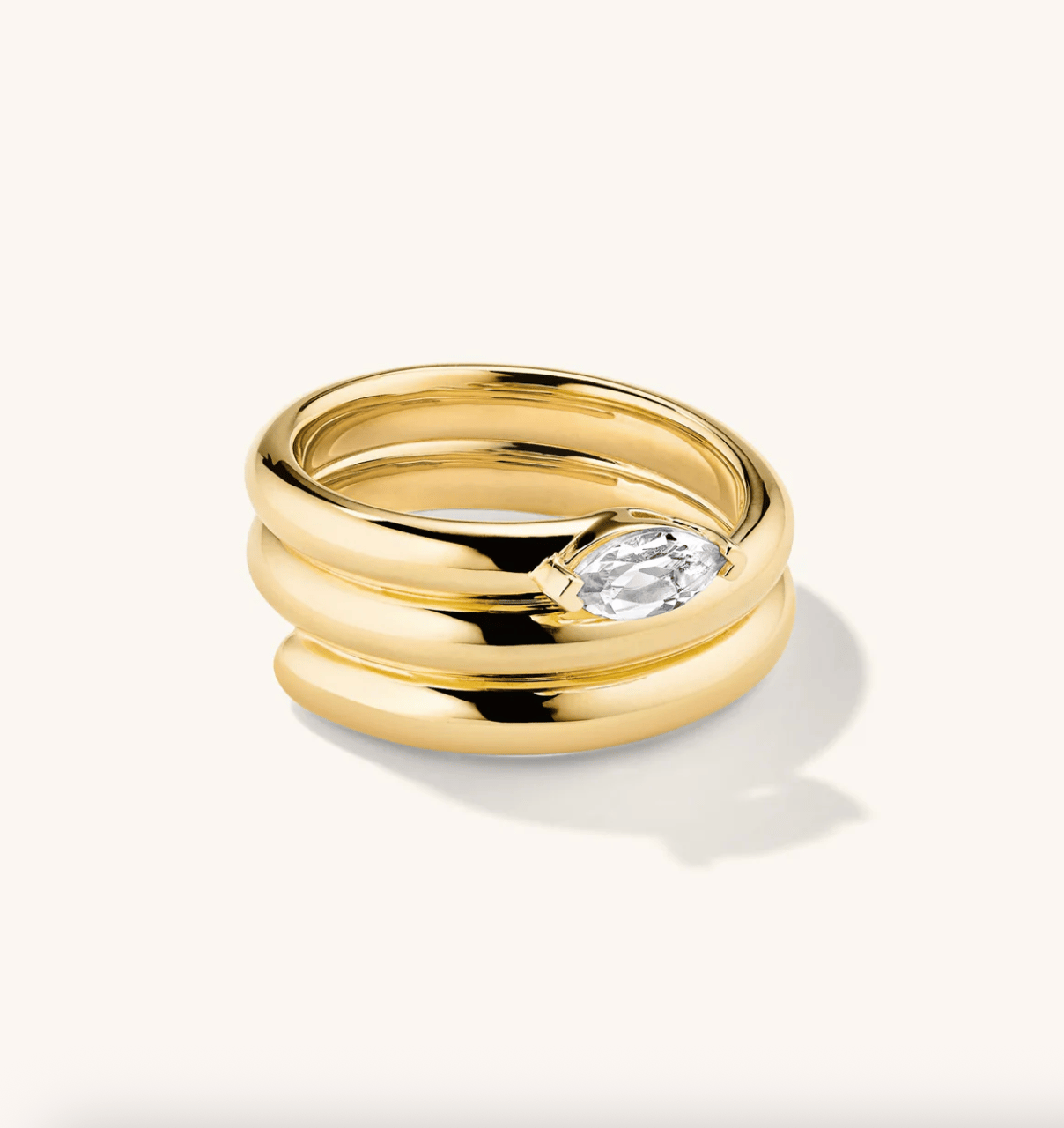 Boa Gemstone Coil Ring