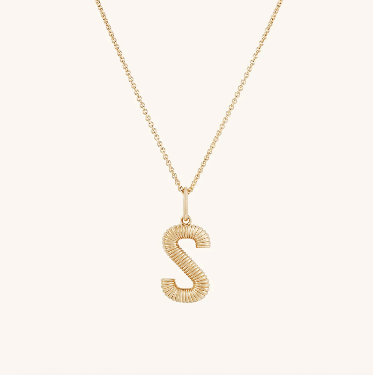 Bold Letter Pendant Necklace