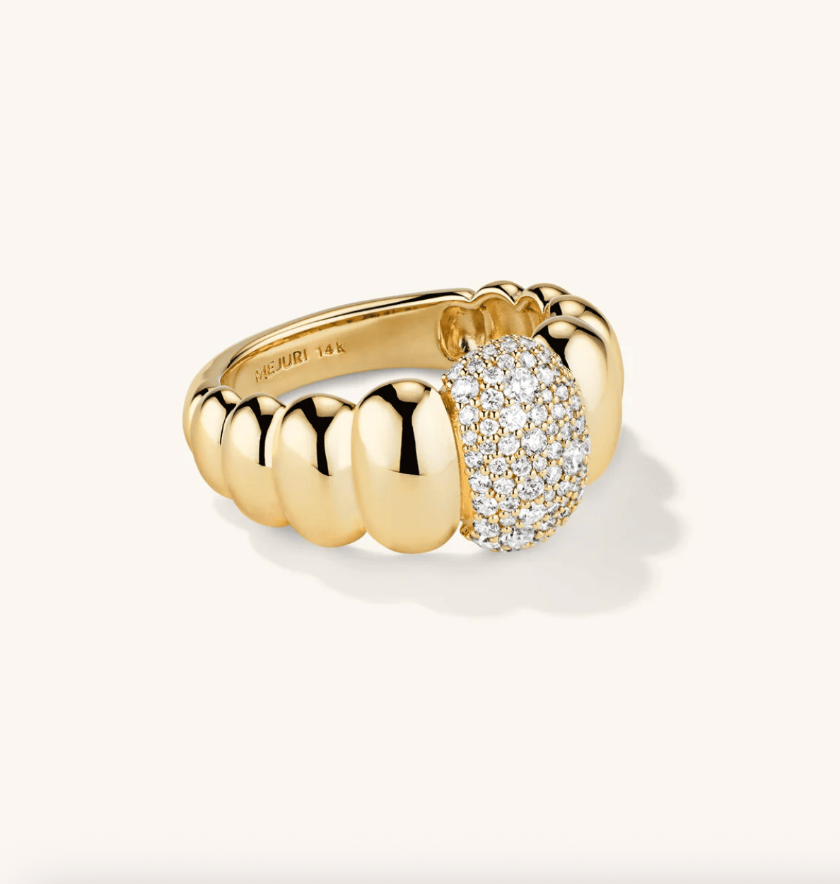Puffy Charlotte Pavé Diamond Ring
