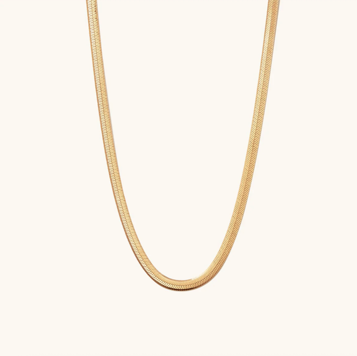 Bold Herringbone Chain Necklace