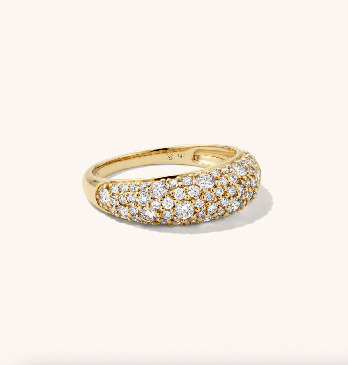 Dôme Pavé Lab Grown Diamond Ring