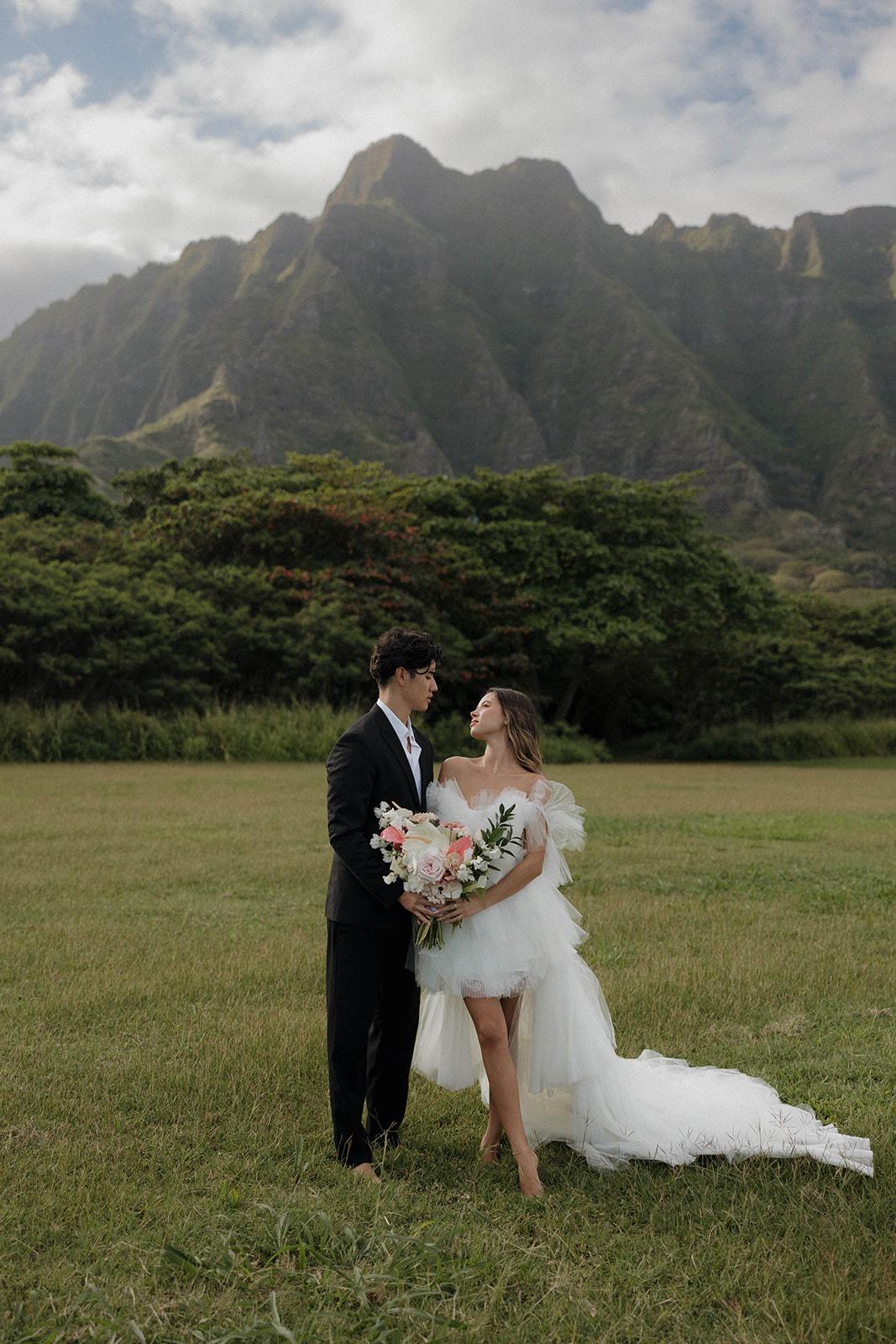 A Whimsical Elopement Shoot at Kualoa Regional Park 26