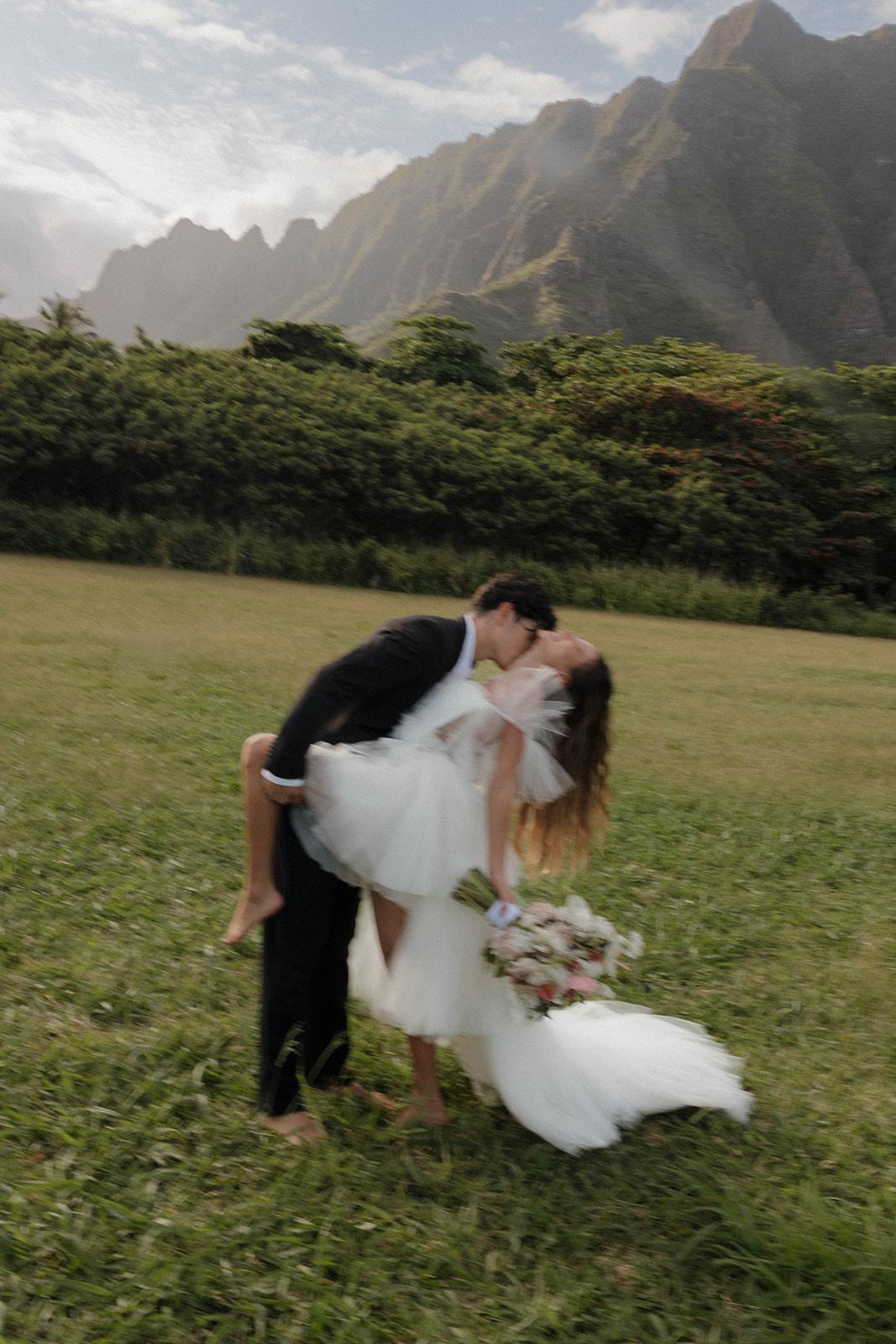 A Whimsical Elopement Shoot at Kualoa Regional Park 21