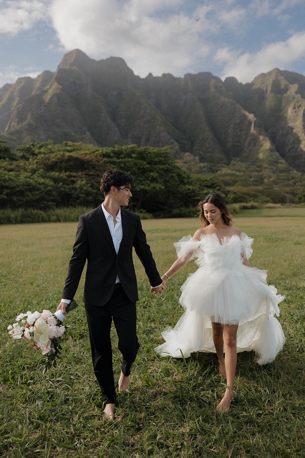 A Whimsical Elopement Shoot at Kualoa Regional Park 33