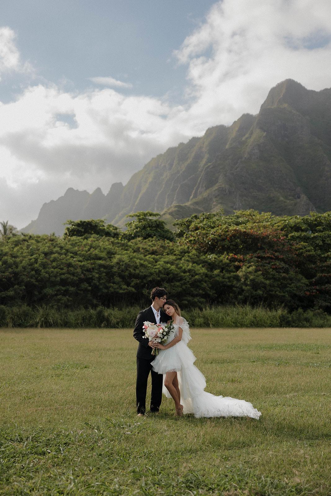 A Whimsical Elopement Shoot at Kualoa Regional Park 25