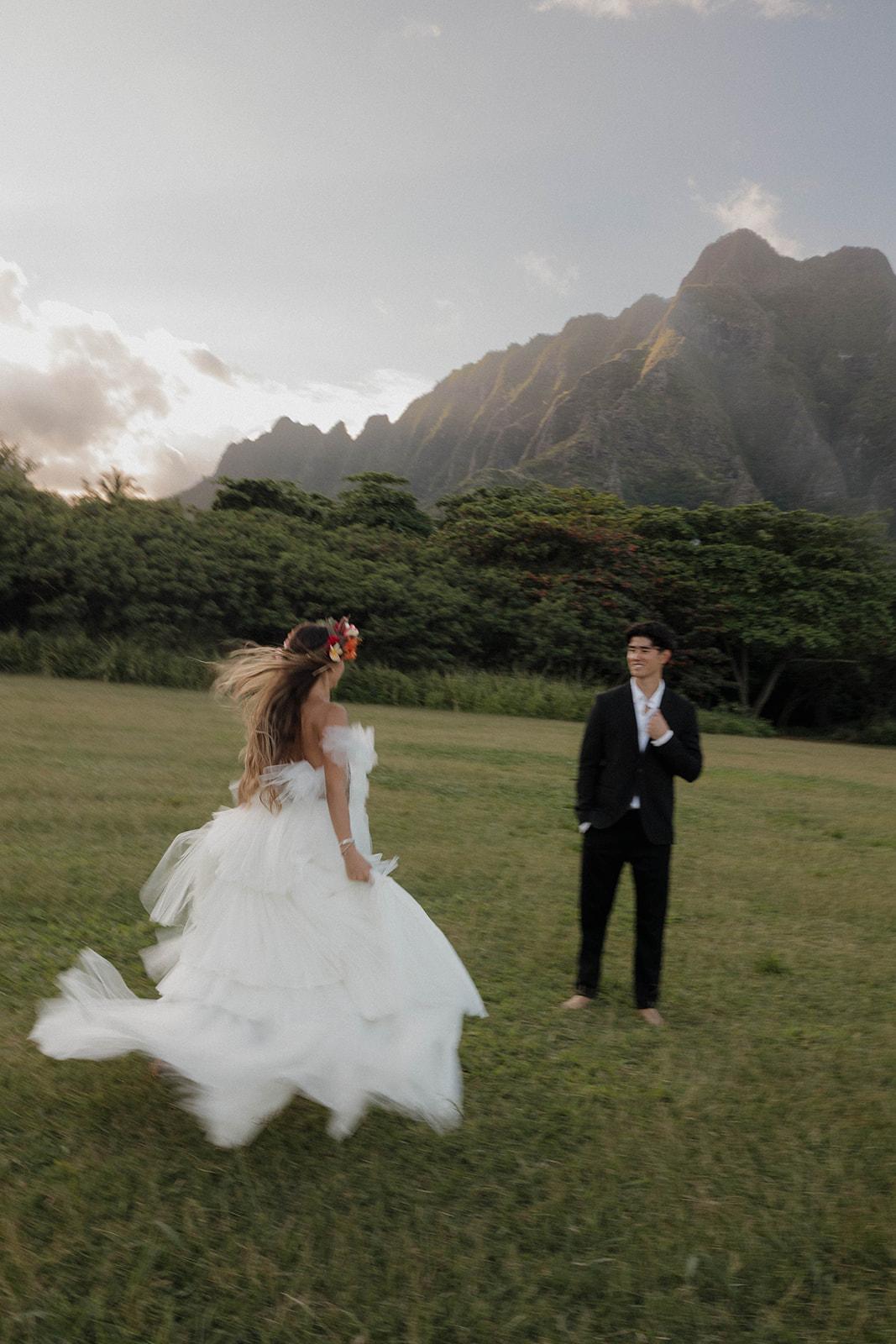 A Whimsical Elopement Shoot at Kualoa Regional Park 19