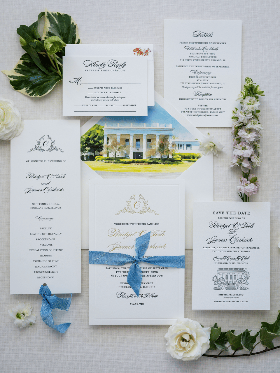 A Classic Fall Wedding at Exmoor Country Club photo 2