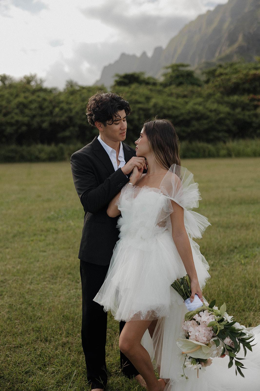 A Whimsical Elopement Shoot at Kualoa Regional Park 17