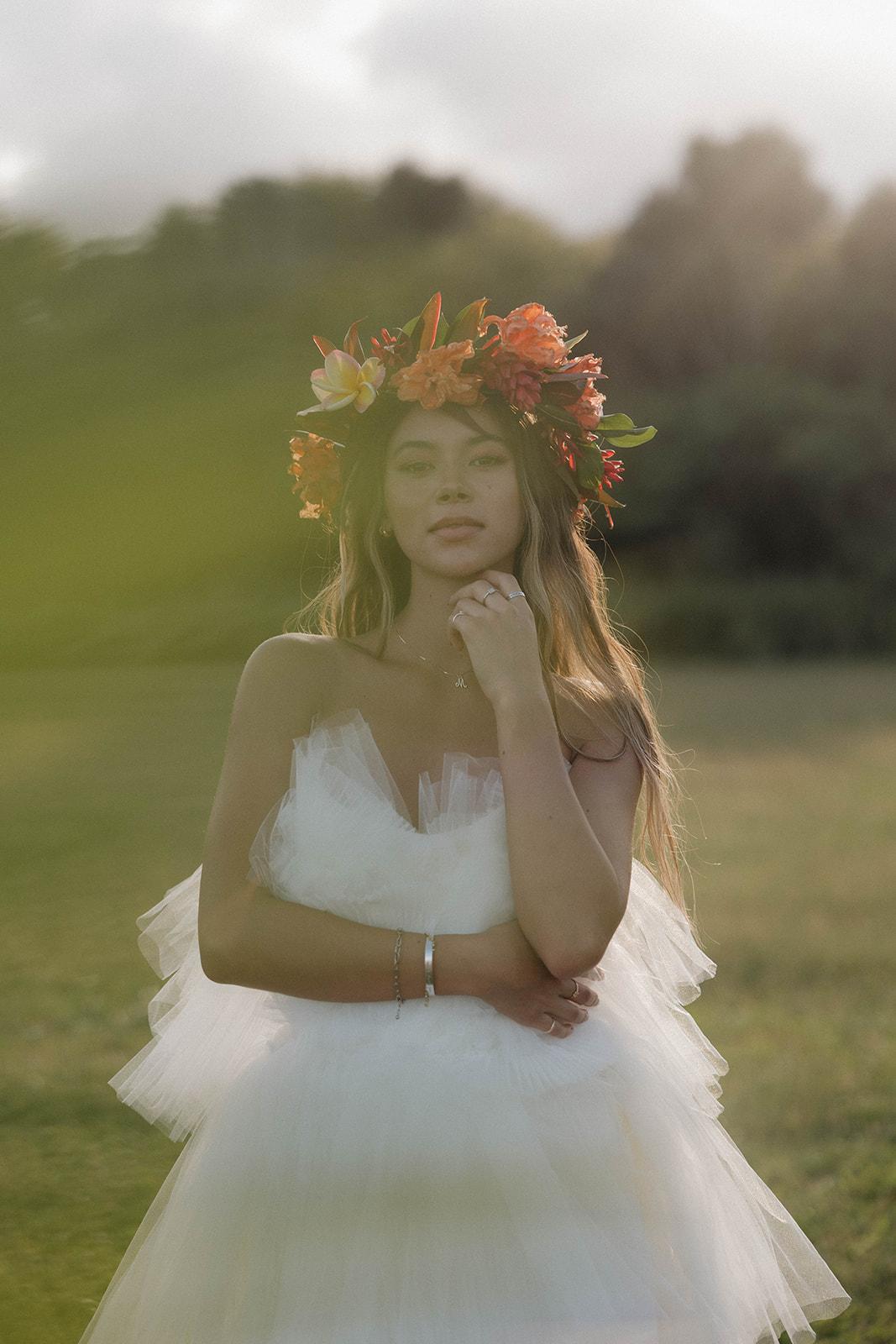 A Whimsical Elopement Shoot at Kualoa Regional Park