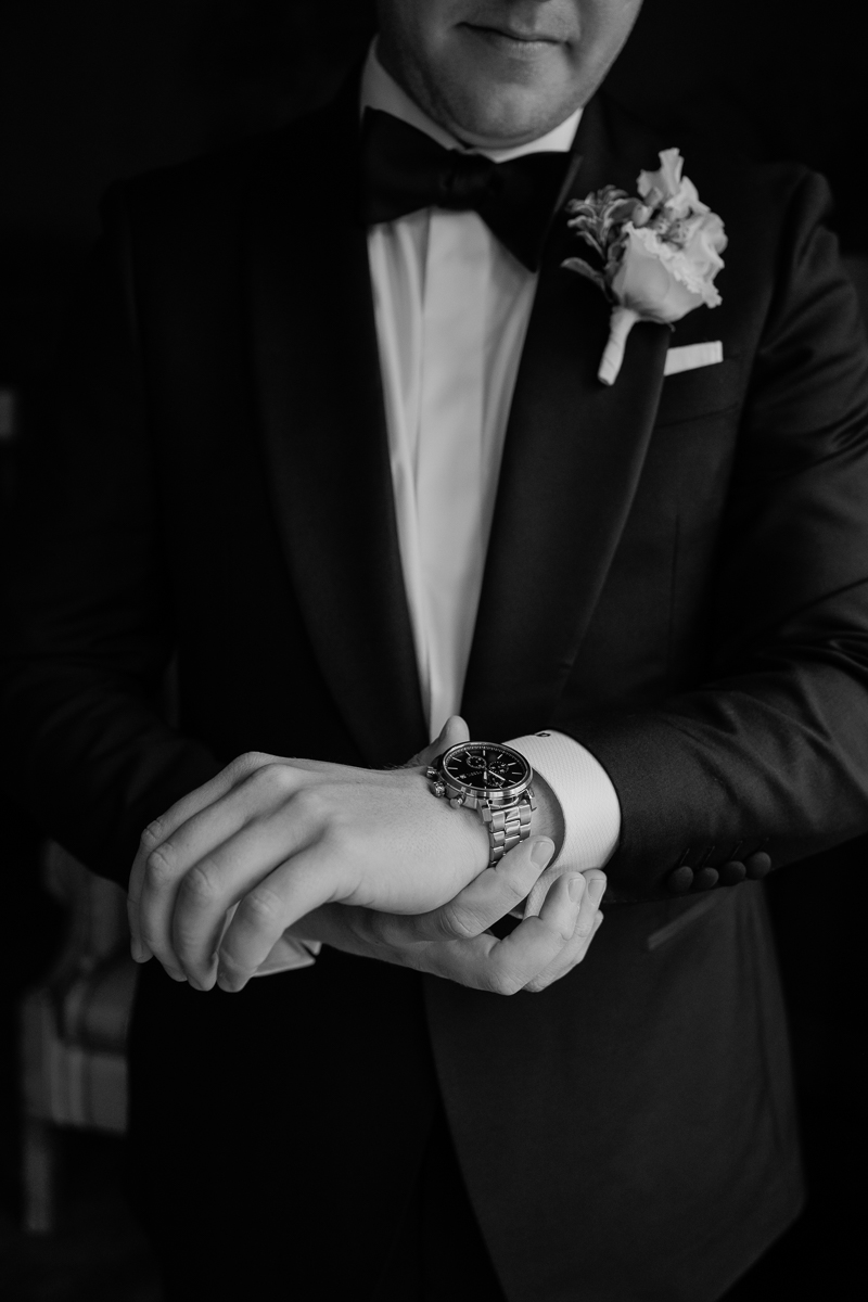 Alex Getting ready to see his bride