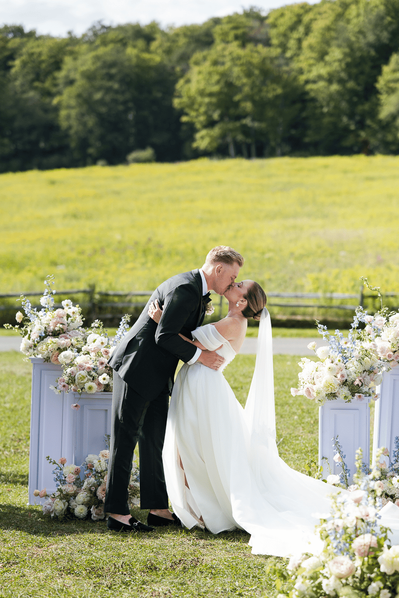 First Kiss as husband and wife