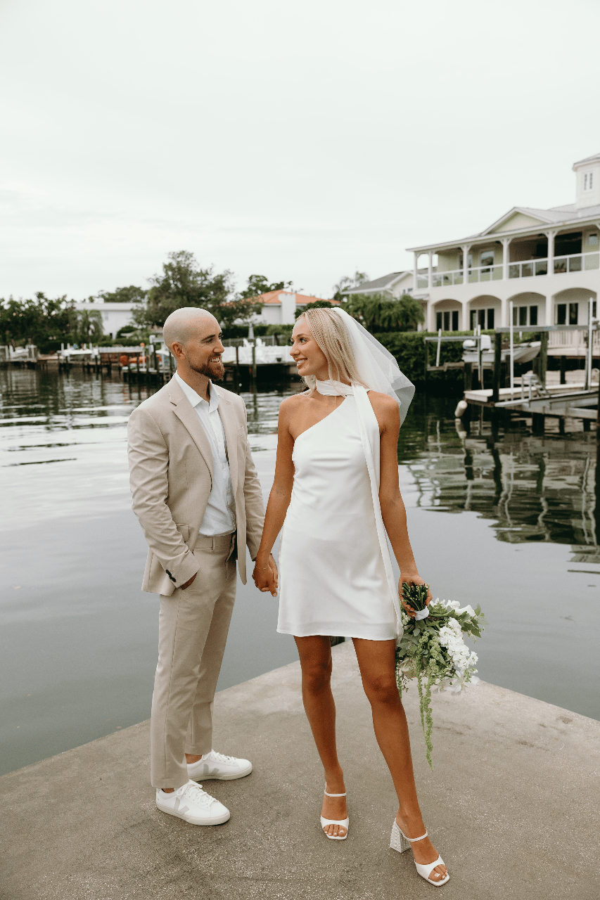 A Modern, Intimate Summer Wedding by the Water