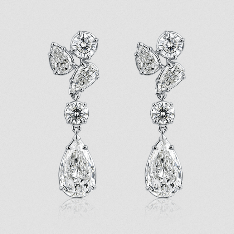 L’Amour Crisscut® Pear-Shape Diamond Earrings