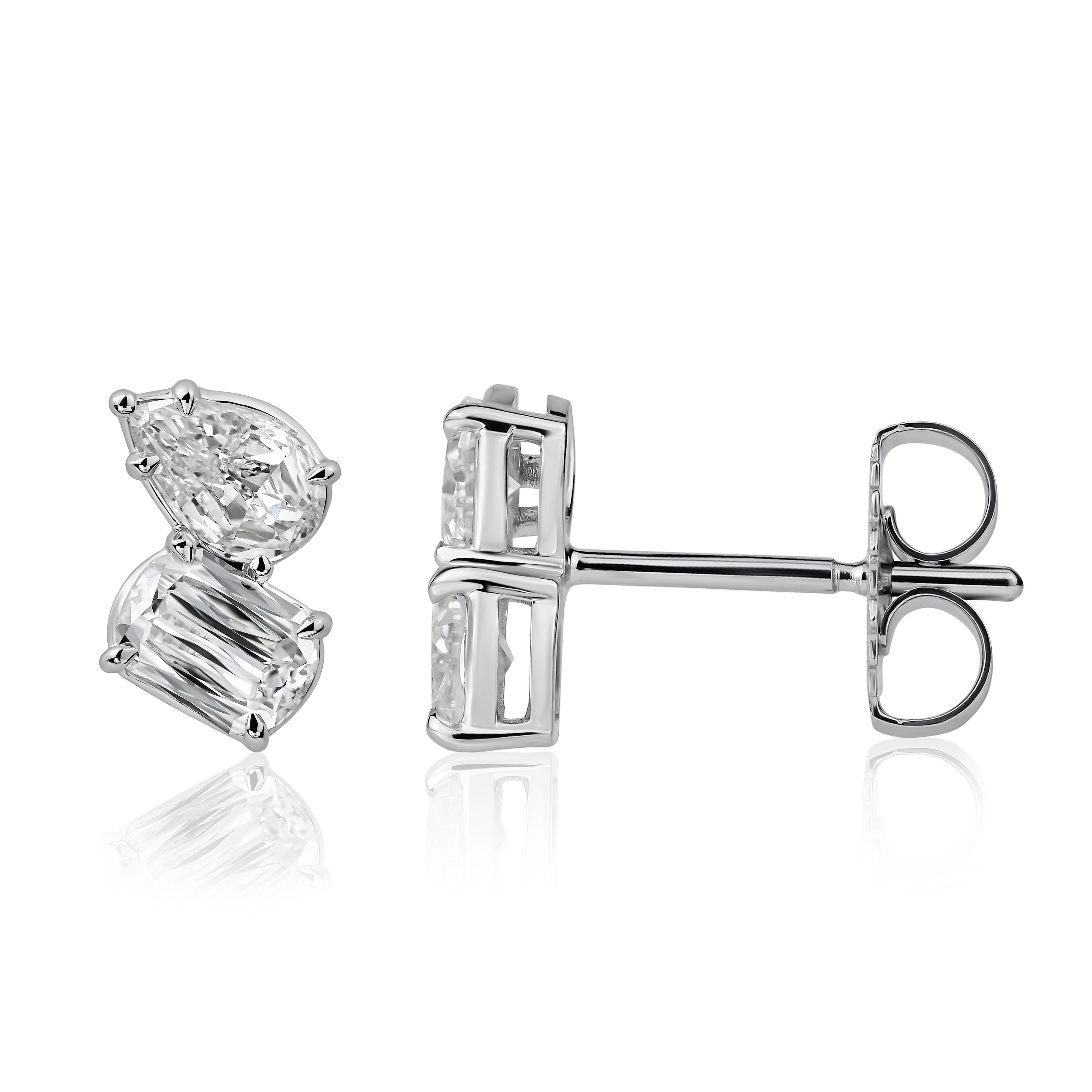 Love Luxe L'Amour Crisscut® Diamond Stud Earrings 1.45 Carats
