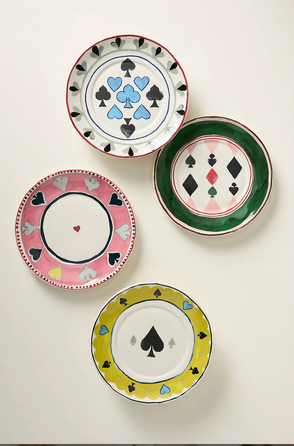 Ace Boxed Stoneware Canape Plates, Set of 4