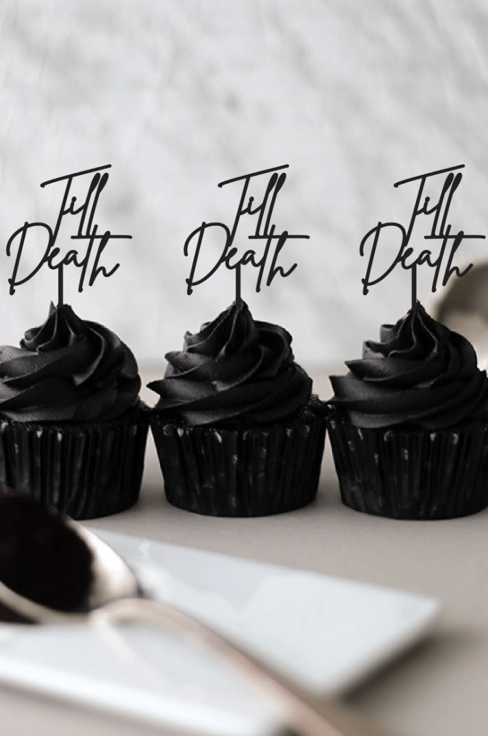 Til Death Cupcake Toppers