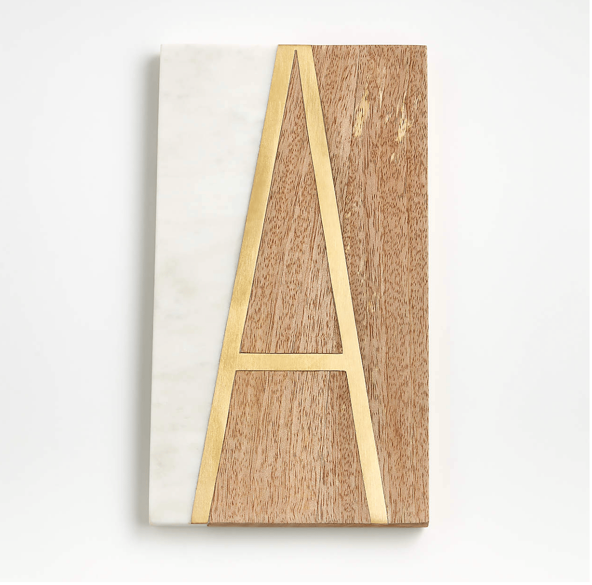 "A" Monogrammed Serving Board