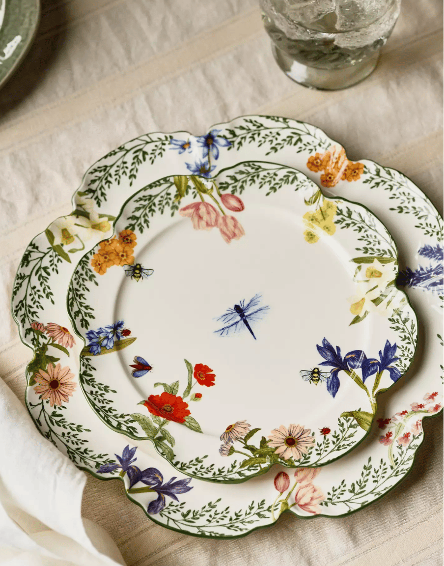 Eden Stoneware Dessert Plates, Set of 4