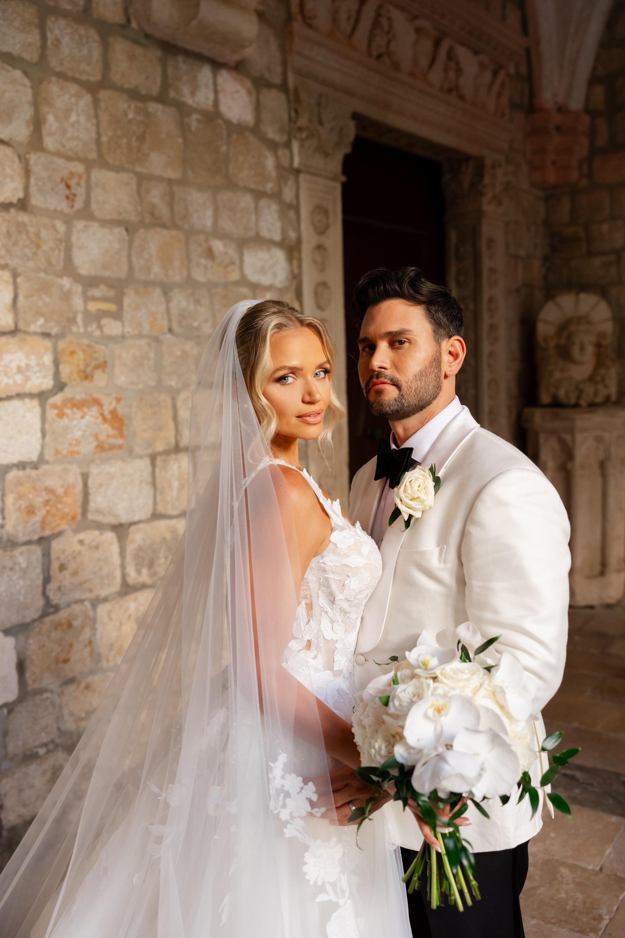 A Romantic Summer Wedding at Fort Lovrijenac