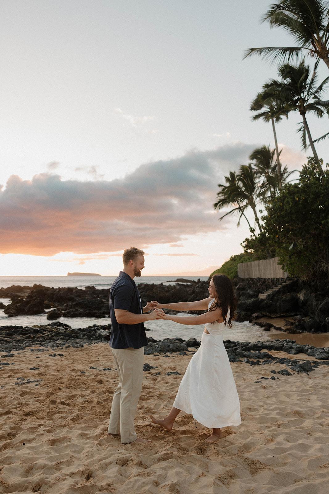 A Classic Spring Engagement at Makena Cove 39