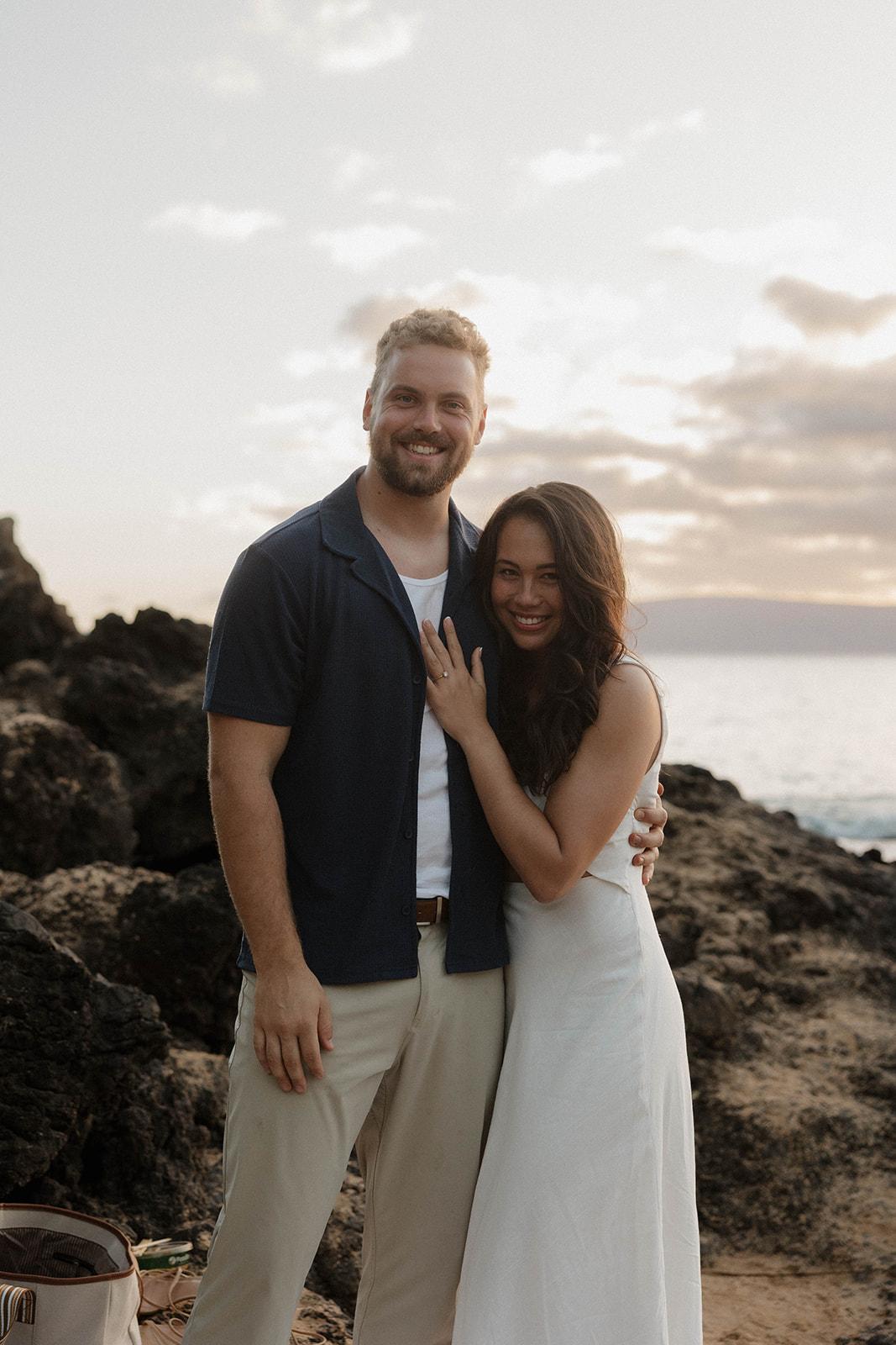 A Classic Spring Engagement at Makena Cove 12