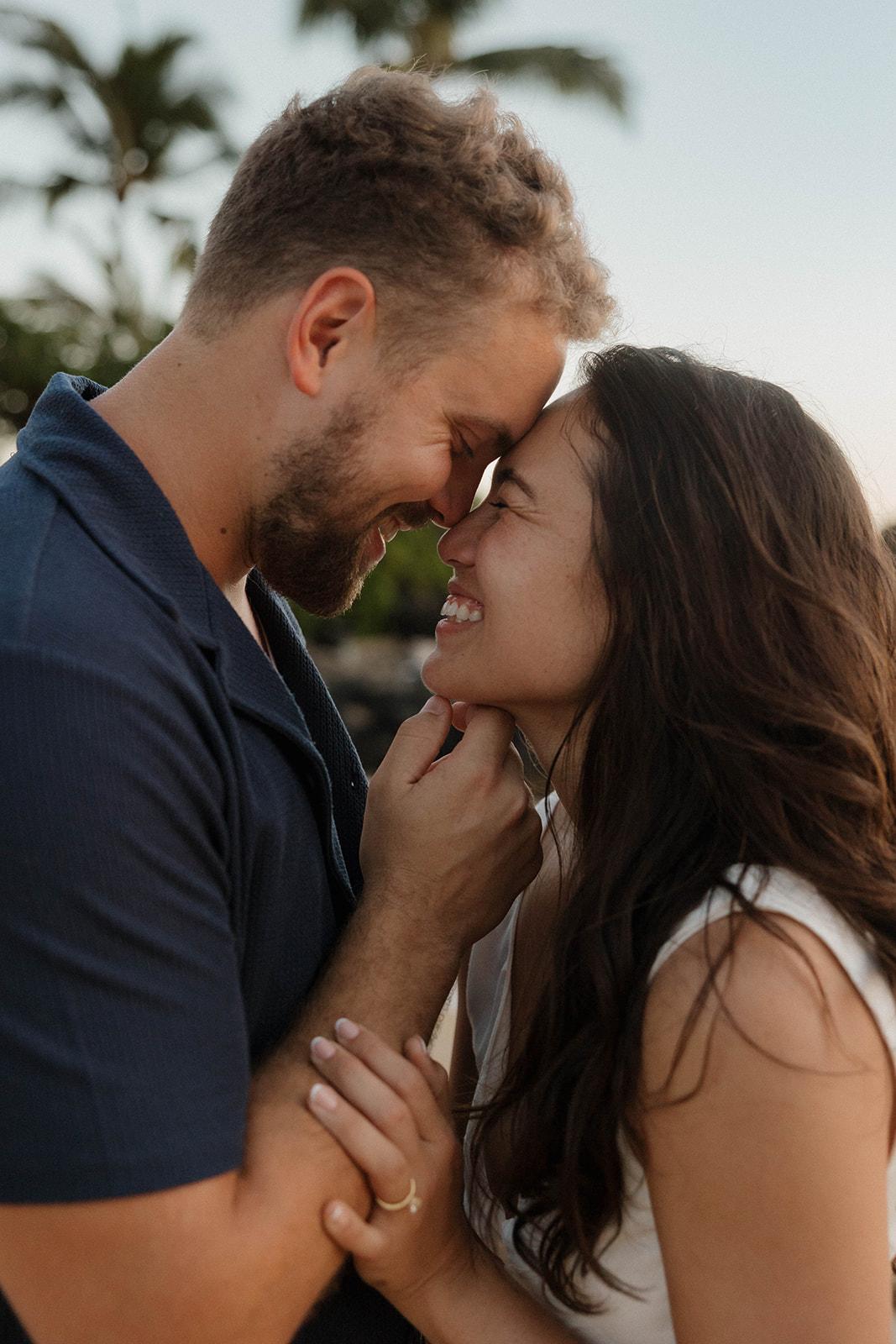 A Classic Spring Engagement at Makena Cove