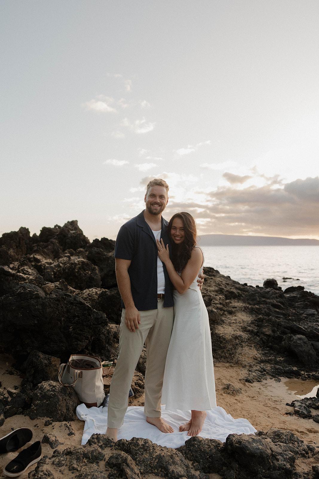 A Classic Spring Engagement at Makena Cove 35
