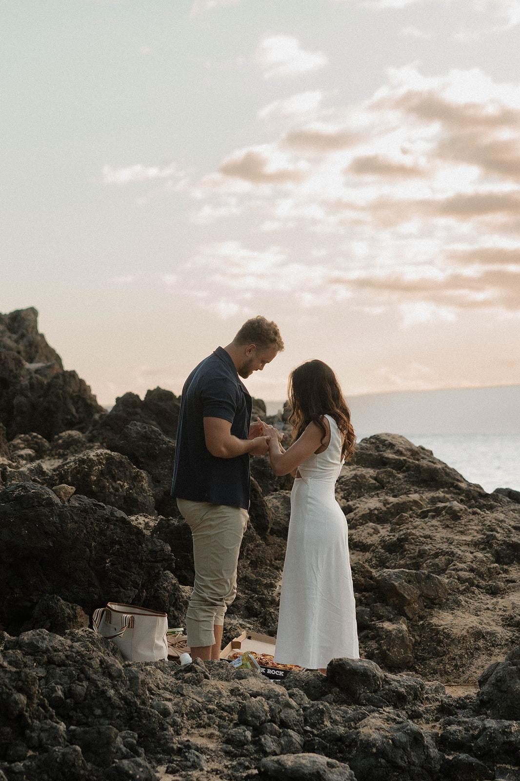 A Classic Spring Engagement at Makena Cove photo 2