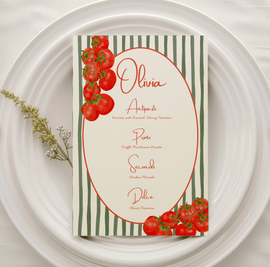 Italian Dinner Party Menu