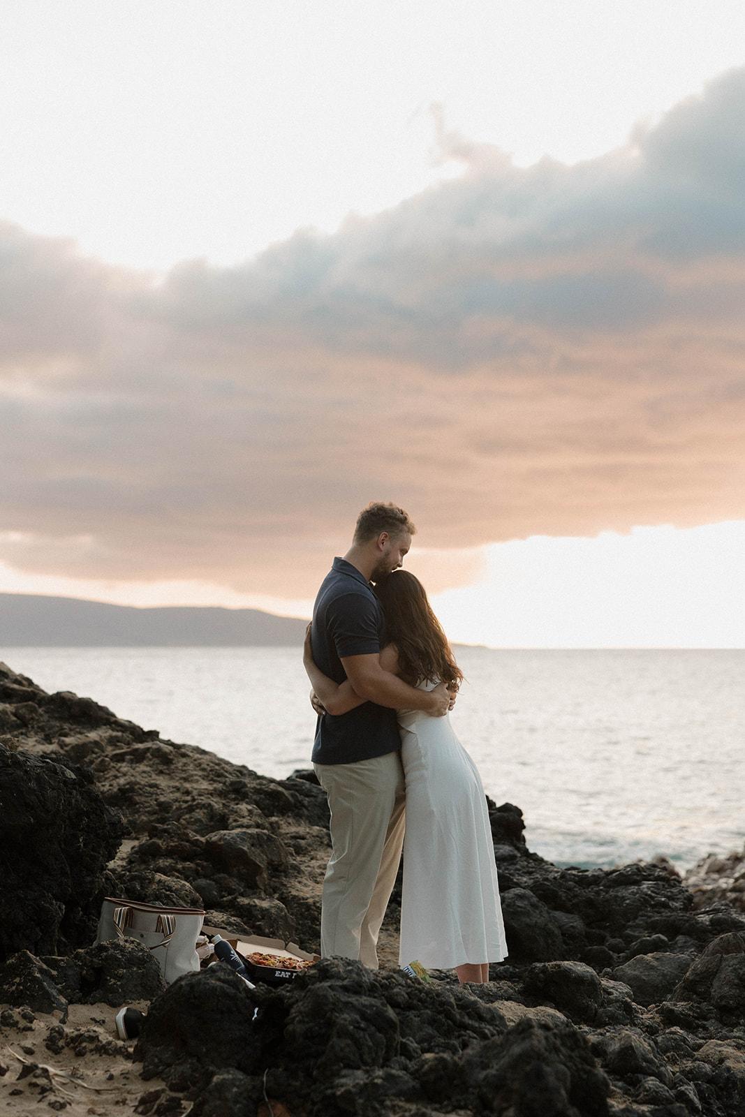 A Classic Spring Engagement at Makena Cove photo 3