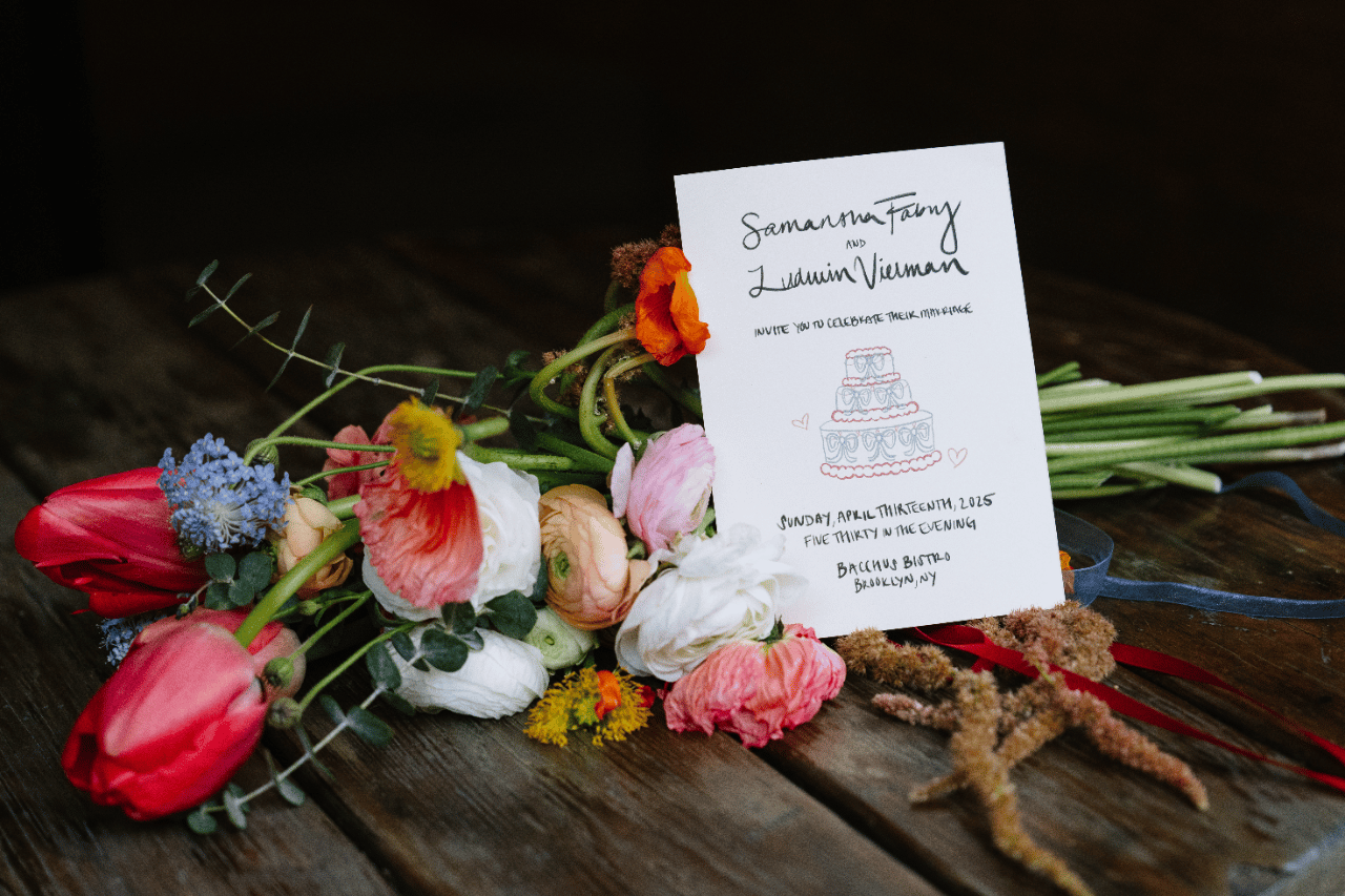 Hand-designed and hand-drawn invitations