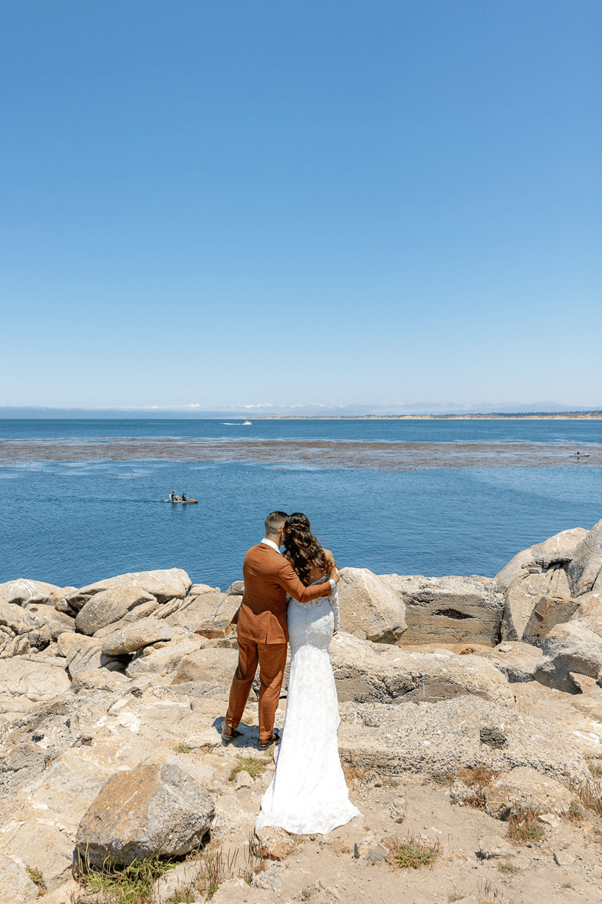 Sarah & Tyler in Monterey, Cali at Barns at Cooper Molera