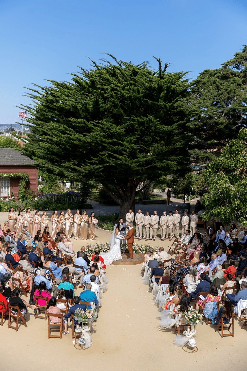 Sarah & Tyler in Monterey, Cali at Barns at Cooper Molera