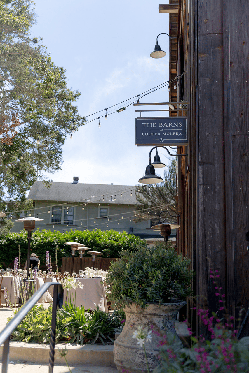 Sarah & Tyler in Monterey, Cali at Barns at Cooper Molera