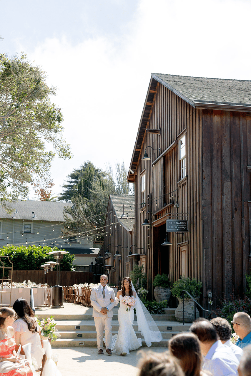 Sarah & Tyler in Monterey, Cali at Barns at Cooper Molera