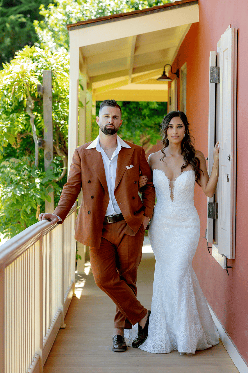 Sarah & Tyler in Monterey, Cali at Barns at Cooper Molera