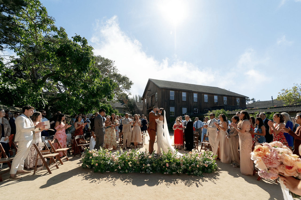Sarah & Tyler in Monterey, Cali at Barns at Cooper Molera