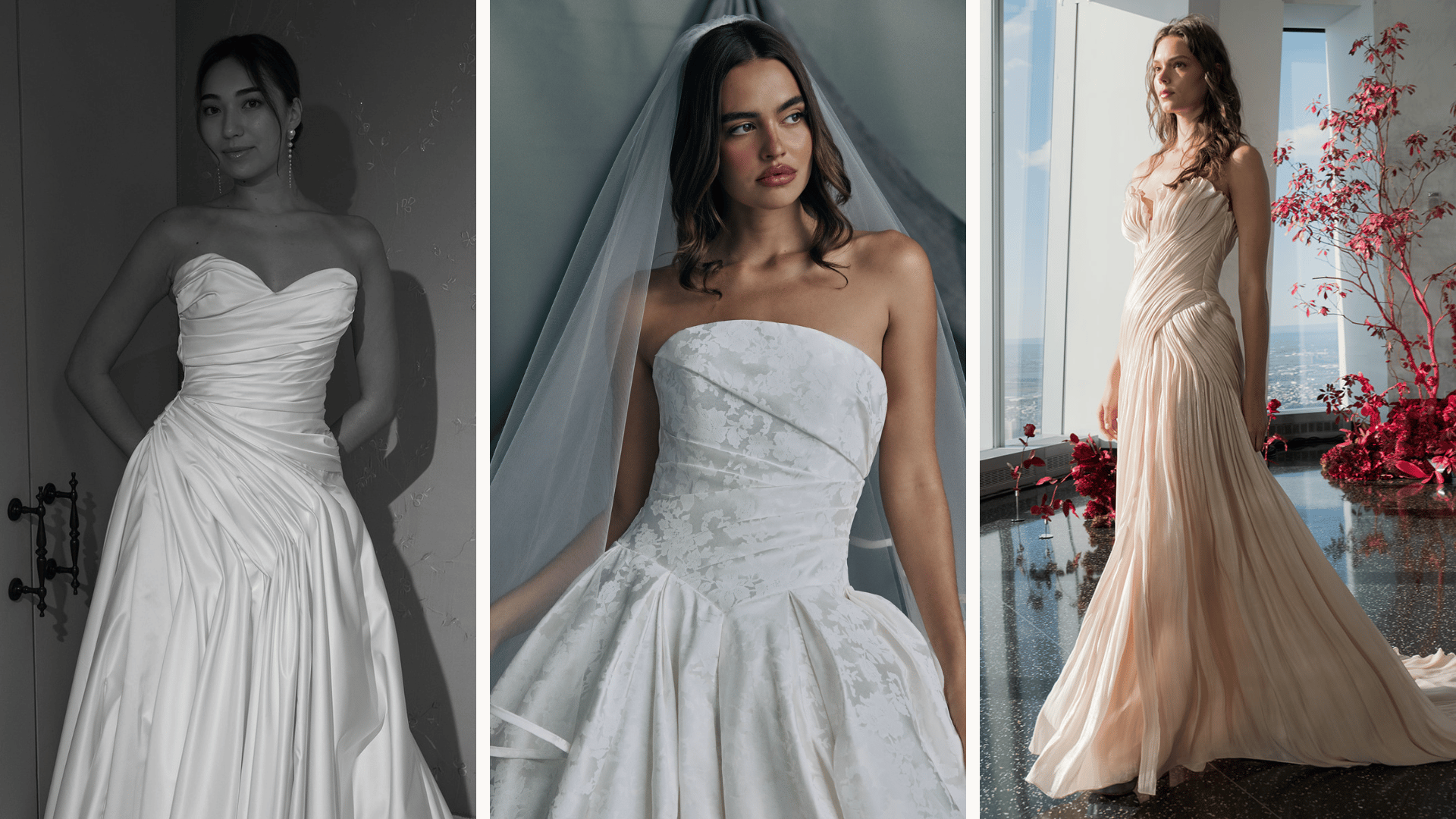 Photos 1 and 3 by Alicia Rinka, Designed by Enaura (Left), Anne Barge (Middle), Wona x Eva Lendel (Right)