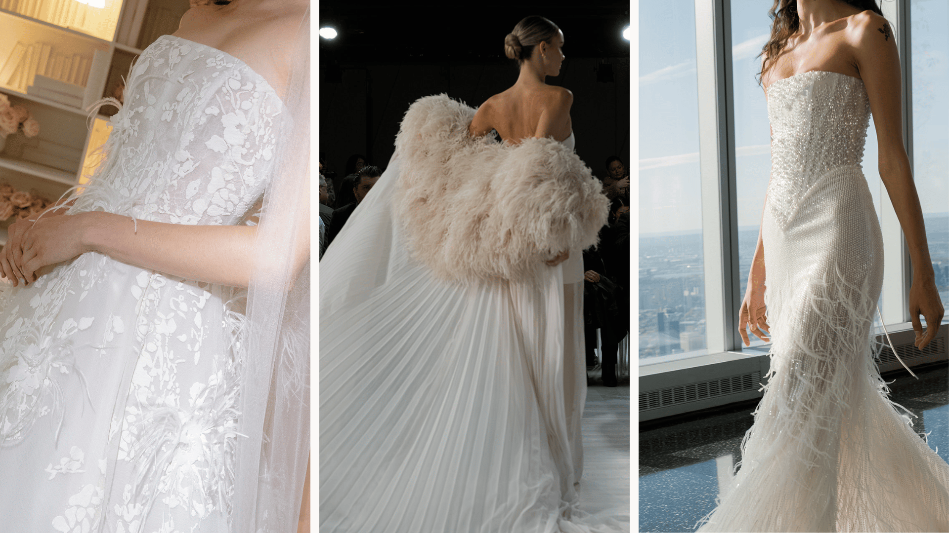 Photos by Alicia Rinka, Designed by Francesca Miranda (Left), Nicole + Felicia (Middle), Wona x Eva Lendel (Right)