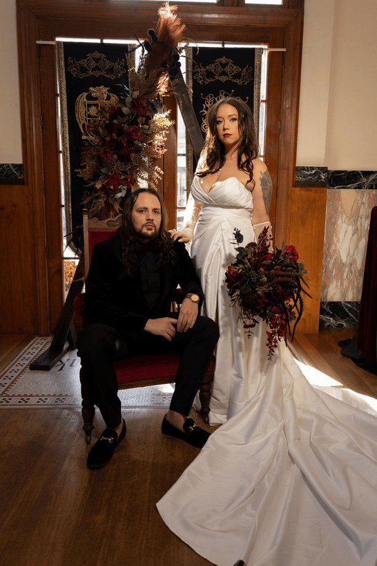 A Non-Traditional Fall Wedding at La Banque de Fleuve 19