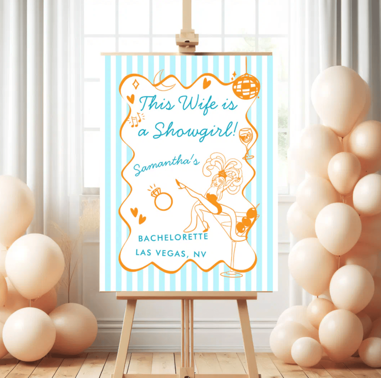 This Wife Is A Showgirl Bach Era Bachelorette Foam Board